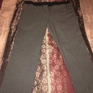 Black and white slacks